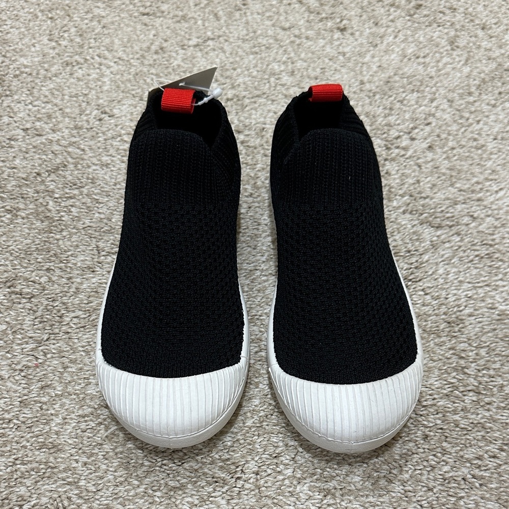 Cat & Jack Black and White Kids Slip-On Shoes